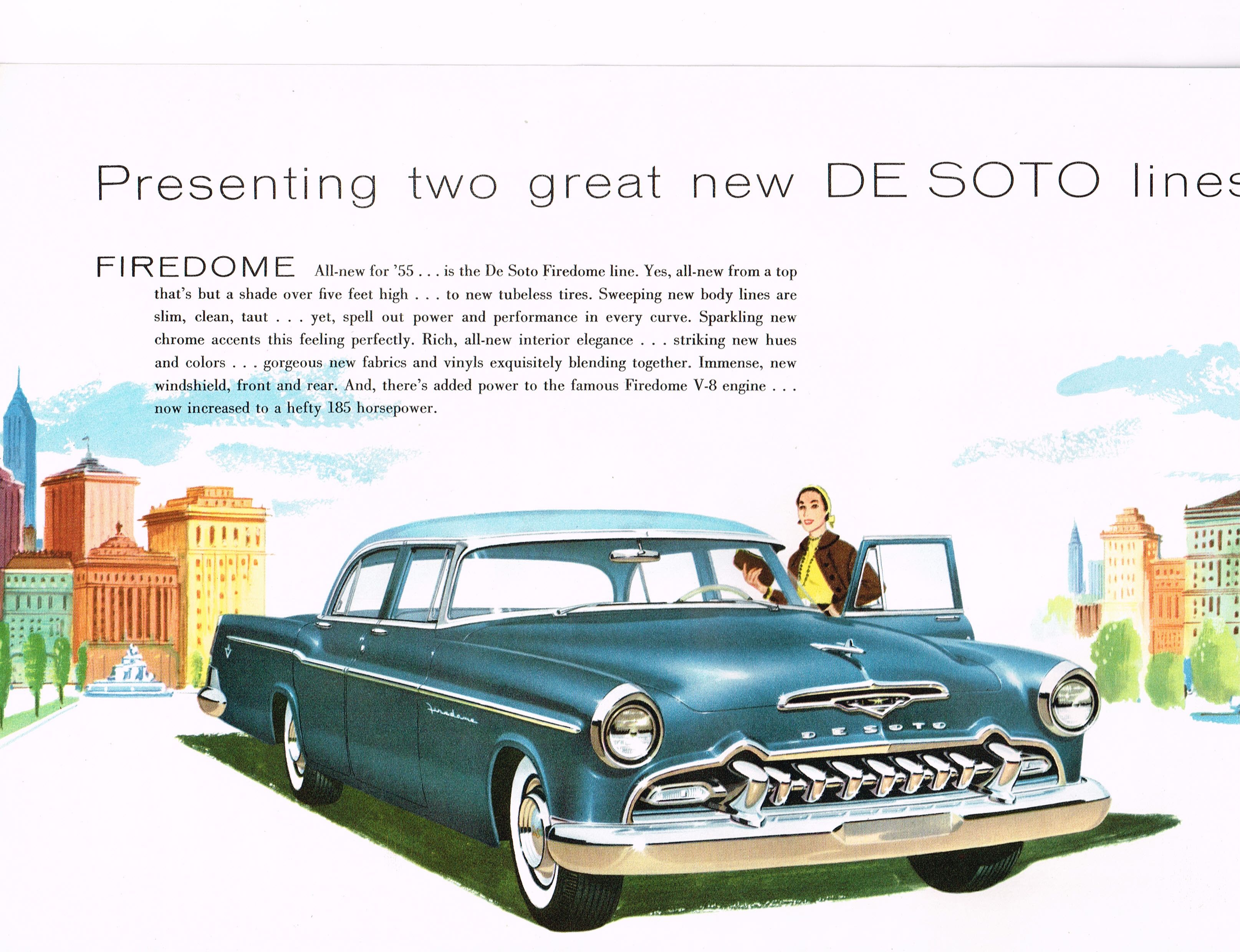 Automobile History Vintage Car Dealership Brochures 6 1955 DeSoto