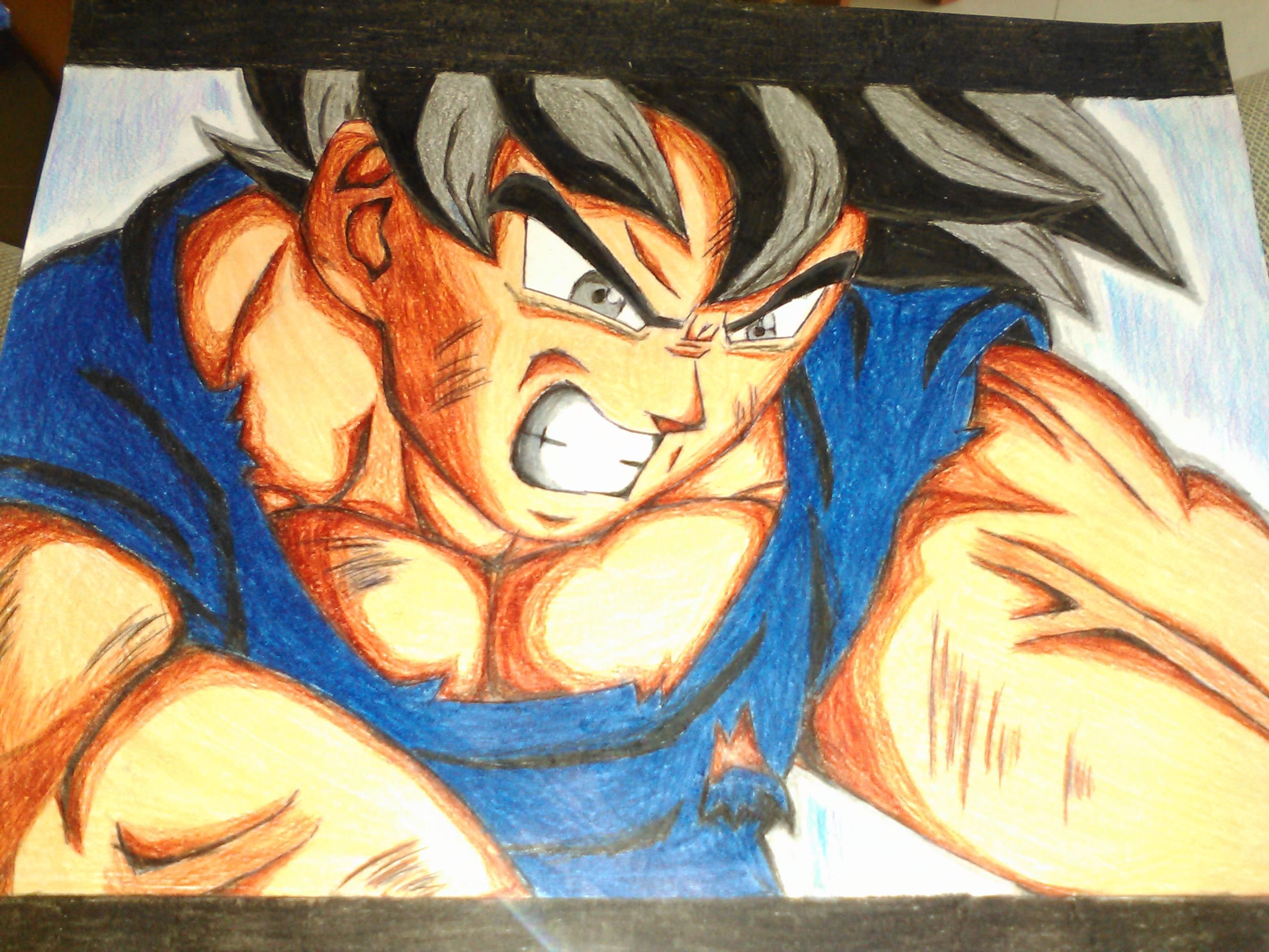 Drawing Goku Migatte no Gokui - Desenho do Goku