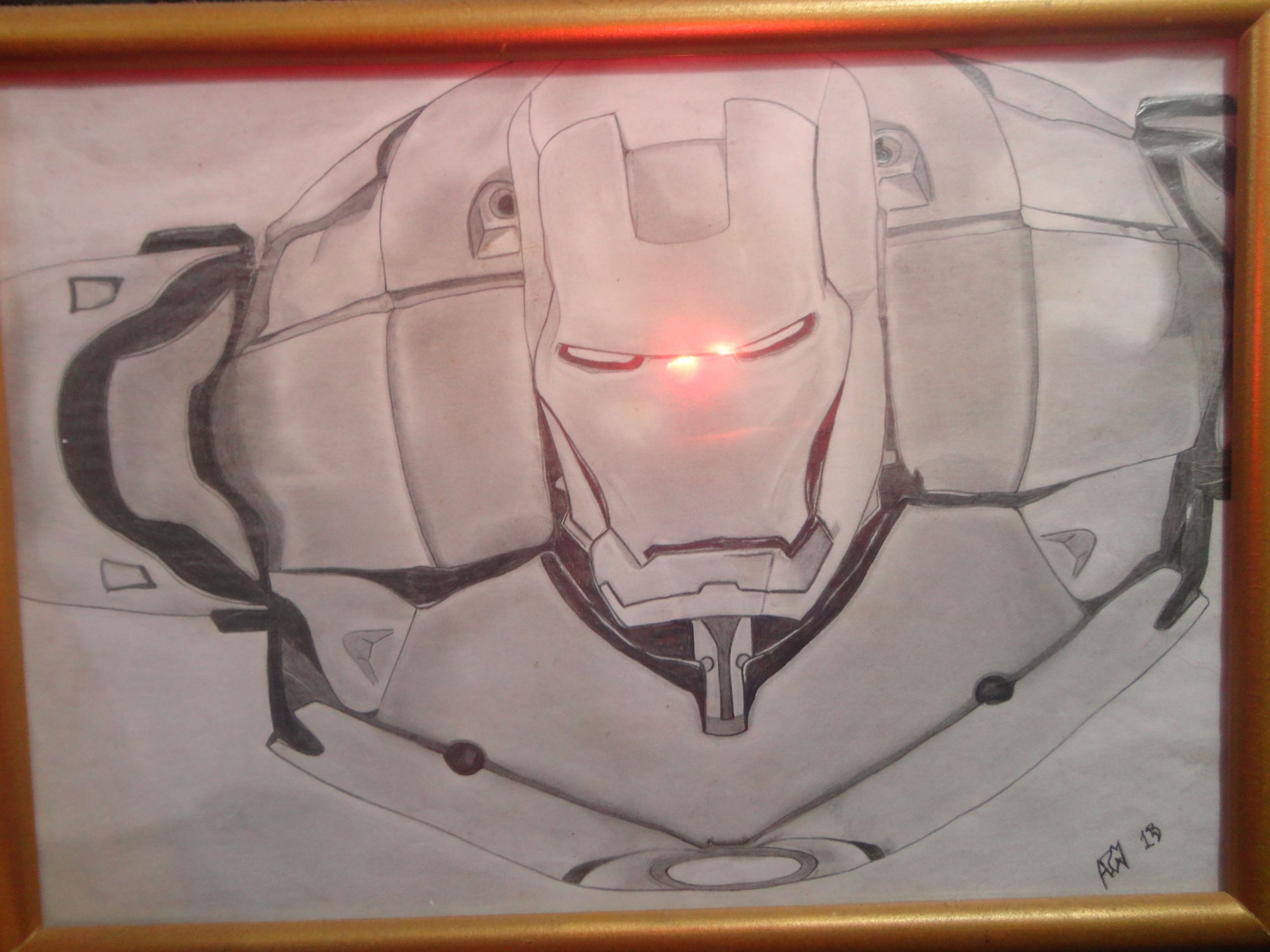 dibujos a lapiz de iron man