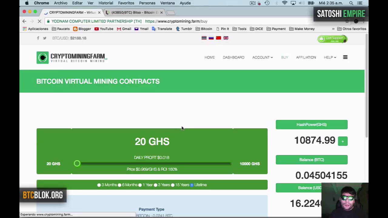 Free 50 Ghs Bitcoin Virtual Mining Contracts Earn Cryptocurrency - 