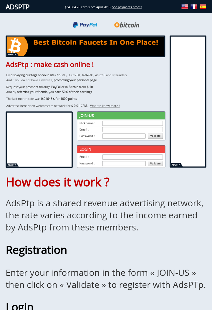 Adsptp Make Cash Online Registeration And Login To The Website - 