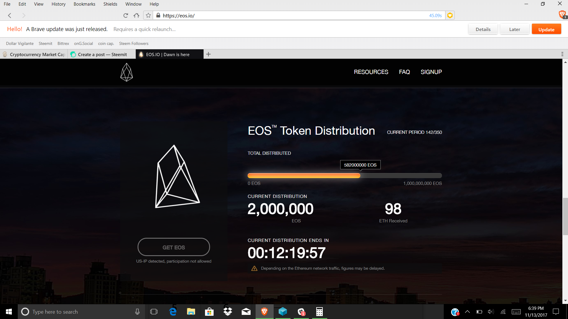 EOS Reaches its highest market cap, and becomes the 12th ...