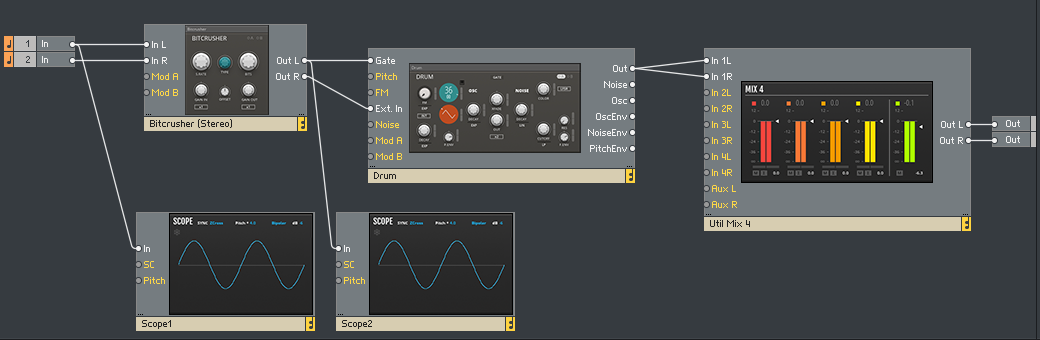 Reaktor Blocks - Bitcrusher - Drum