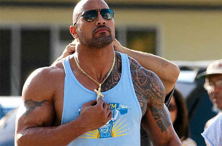 More and more celebrities are becoming open of their relationship with the Lord Jesus Christ. Dwayne Johnson.png