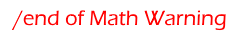 end of math