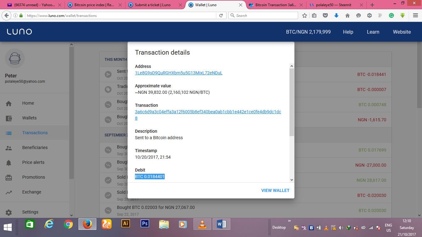 How to get my bitcoin wallet address on luno How to get my bitcoin wallet address on luno