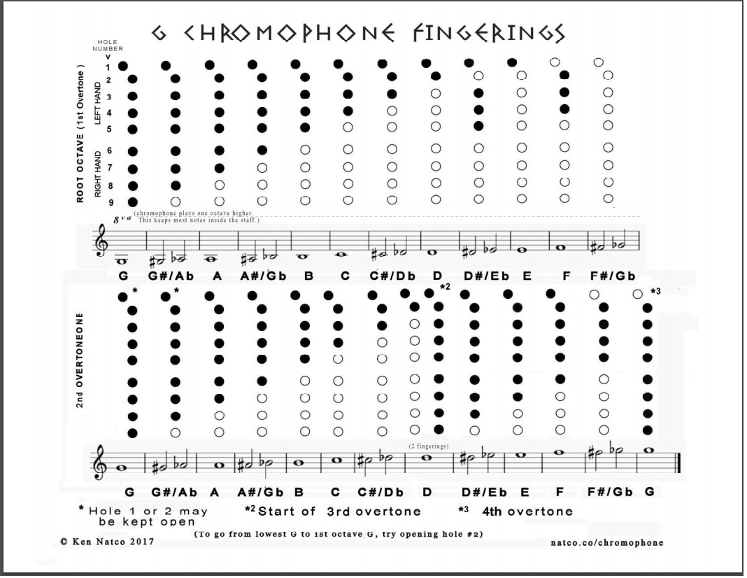 Tin Whistle Finger Chart