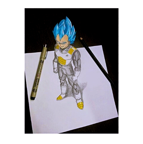 Dragon Ball Z - Vegeta (Drawing) by OxeloN on DeviantArt