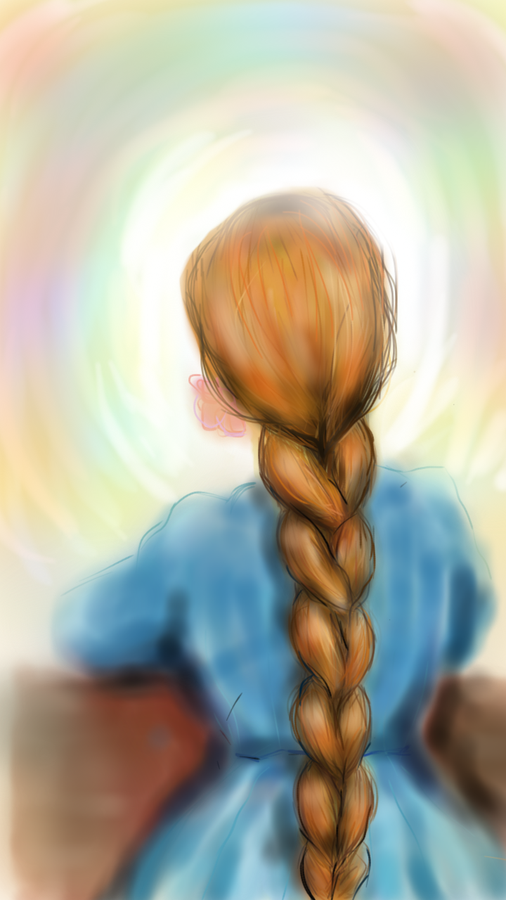 rapunzel hair sketch