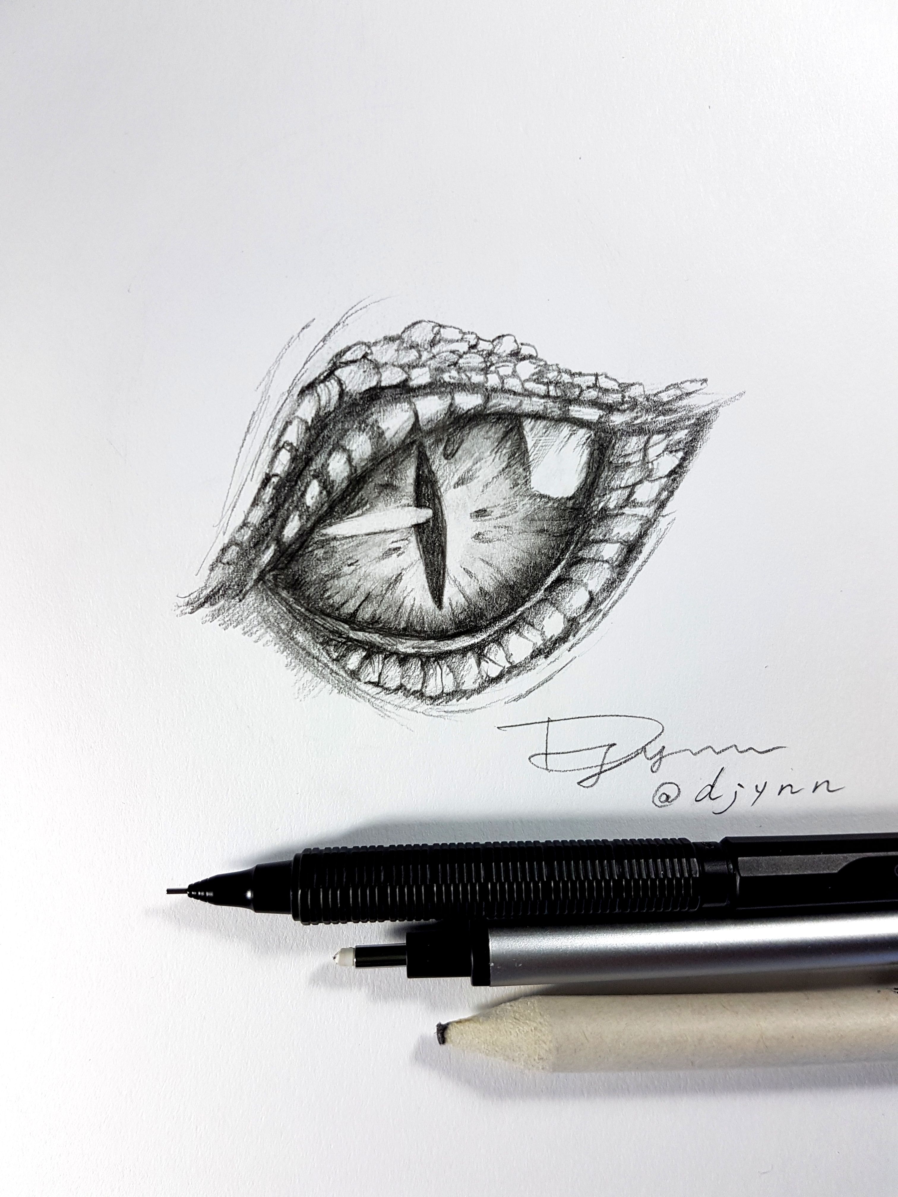 Dragon Eye That I Drew : r/drawing