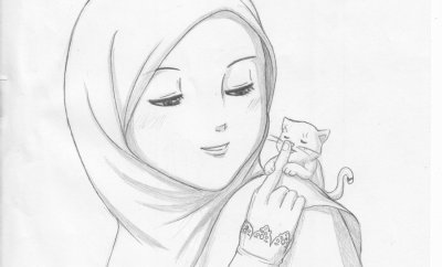 Kartun Wanita Muslimah Hitam Putih 444x444 Download Hd 100 Gambar Kartun Muslimah Tercantik Dan Manis Hd Kuliah Desain Belaljimezz