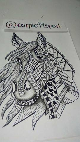 Geometric Horse-Animal Art-My Drawing Step by Step. — Steemit