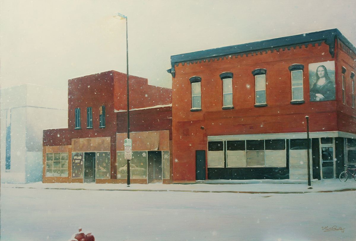 Original Painting of a Now-Non-Existent Building