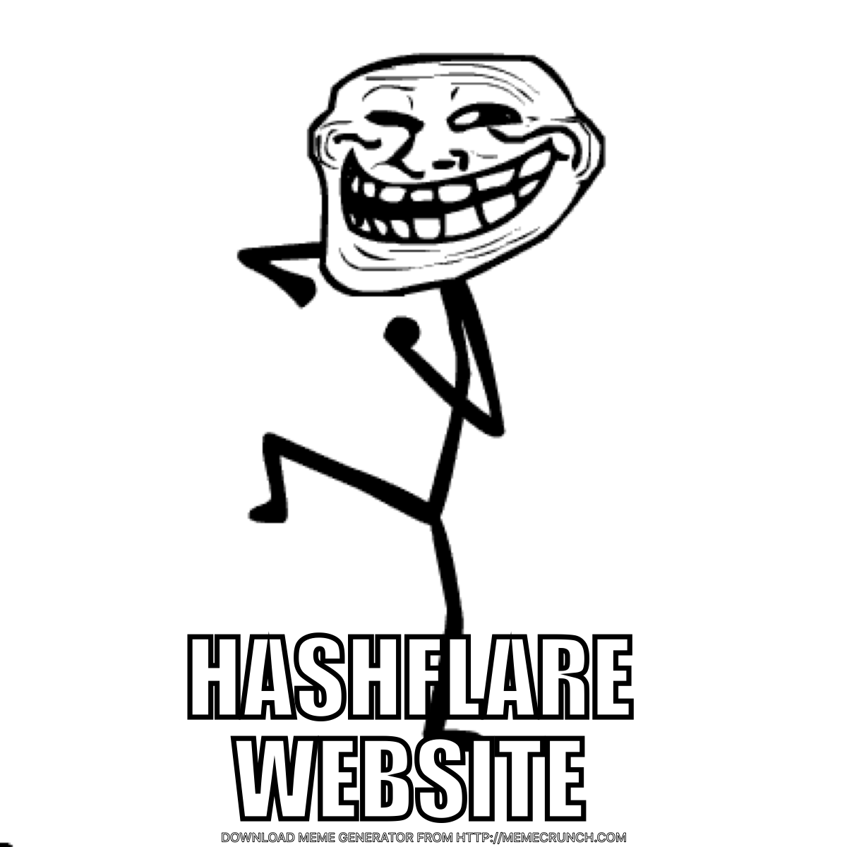 Hashflare Website Trolling Meme.