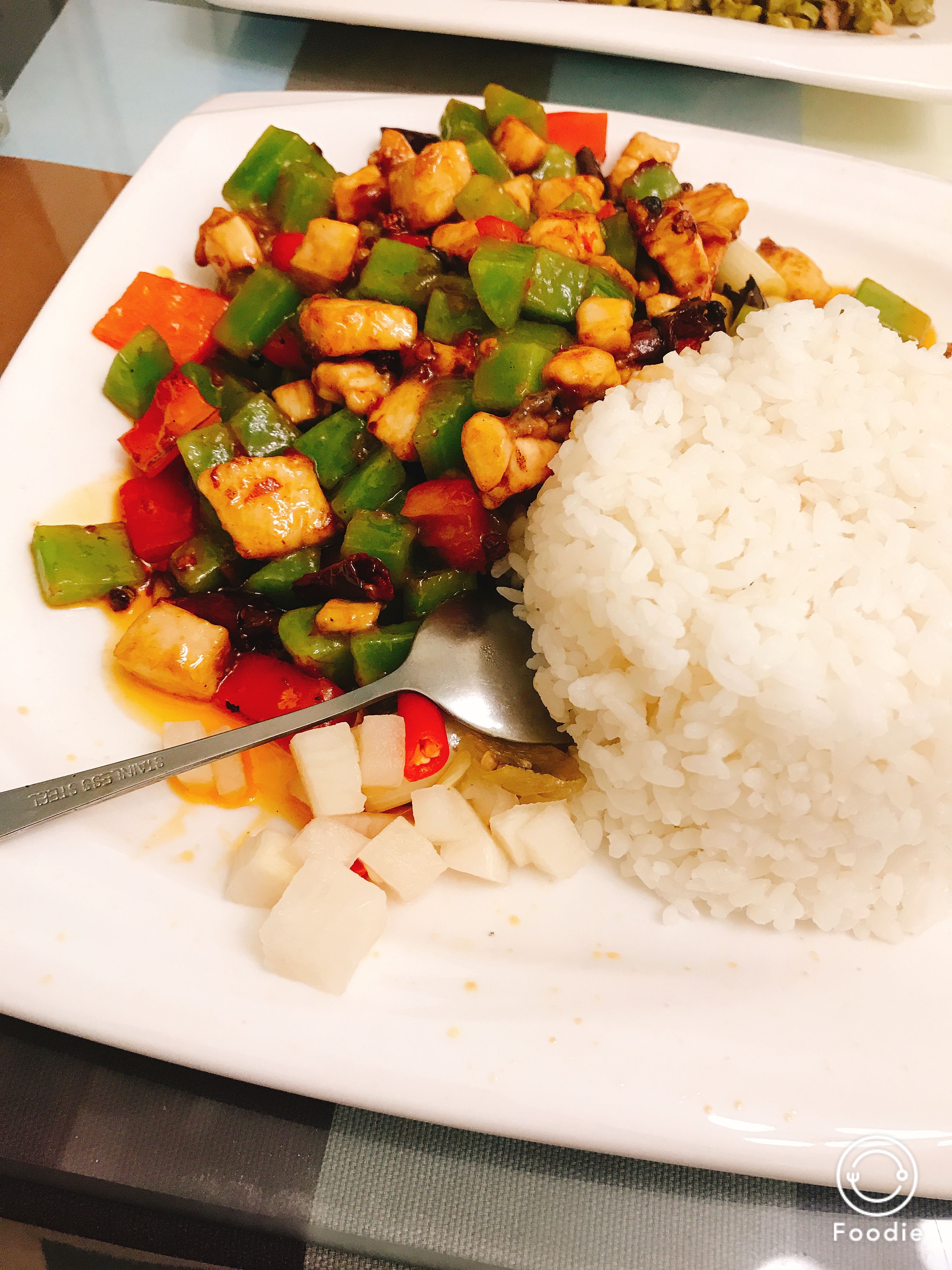 宫保鸡丁盖饭 Kung Pao Chicken Steemkr