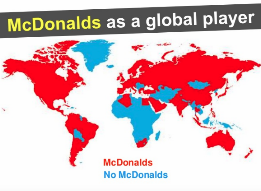Сколько ресторанов в мире. Карта Макдоналдс в мире. Карта распространения макдональдс в мире. Карта ресторанов макдональдс в мире.