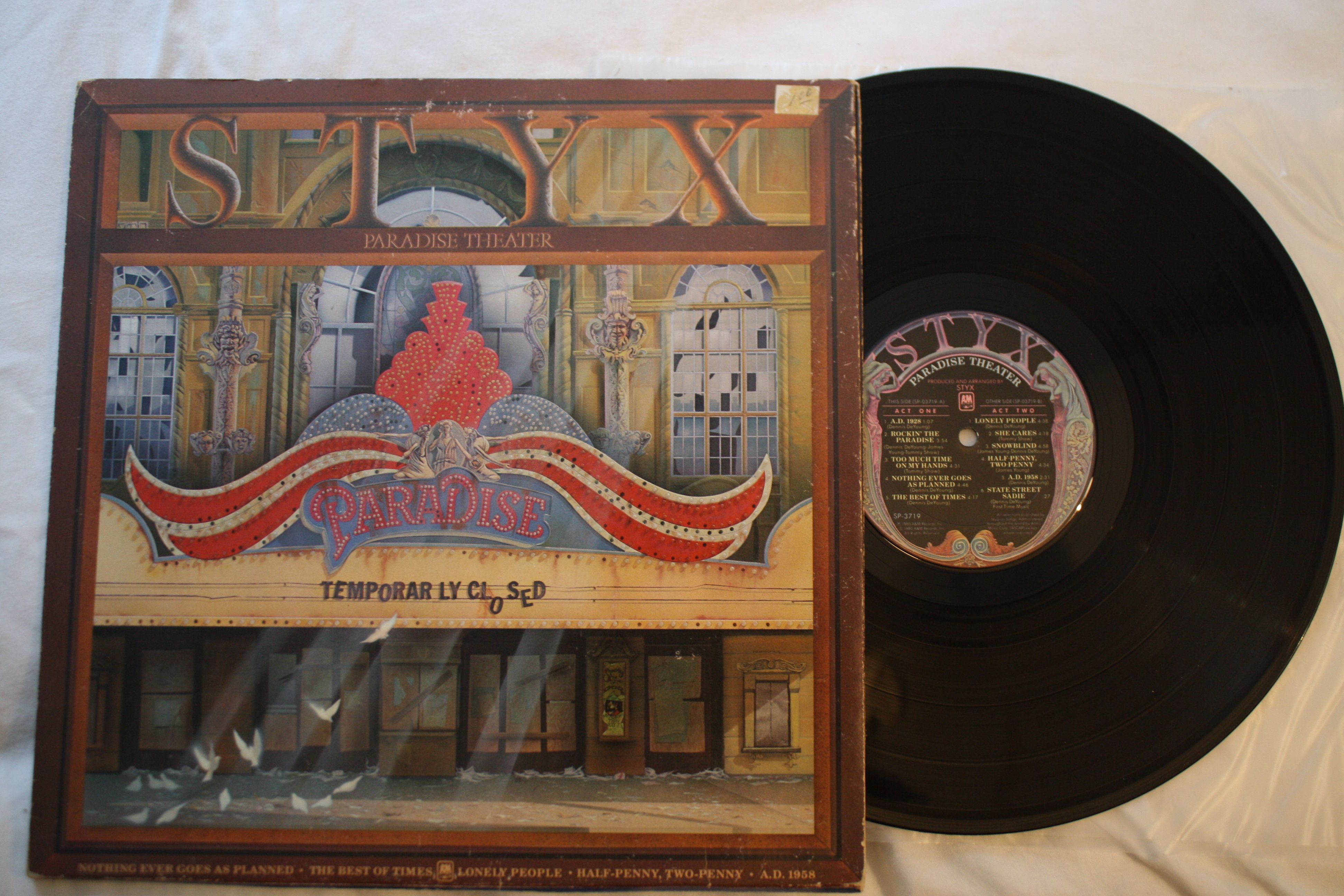 Record Rack' Steembay Auction: Styx "Paradise Theater.