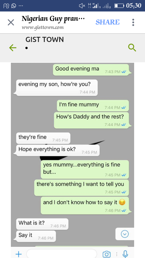 Hilarious Whatsapp conversation between a Nigeria mother and her son who is  in abroad — Steemit