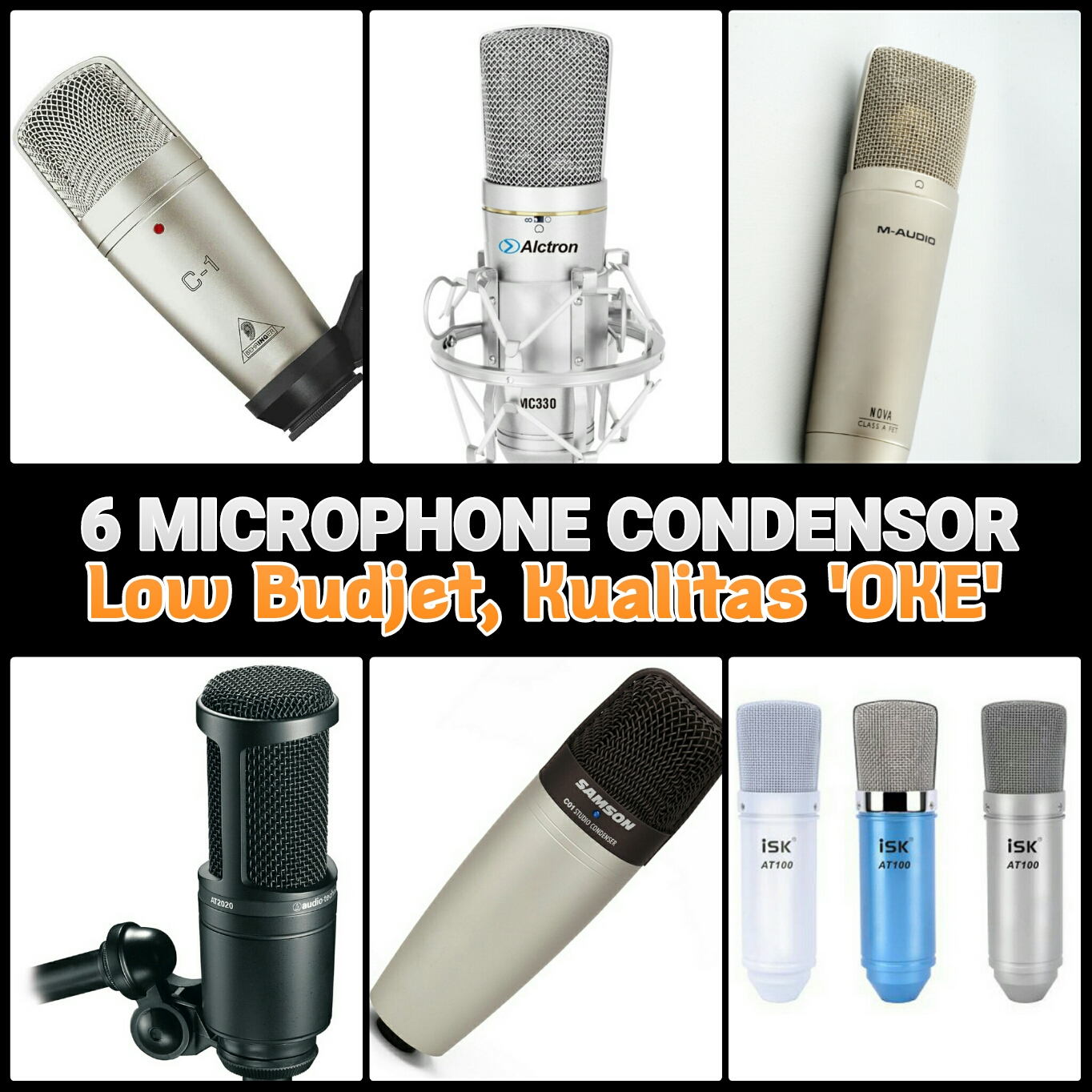 6 Microphone Condensor Low Budjet Berkualitas Steemit
