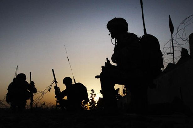 Members of, A company, The Highlanders, 4th Battalion The Royal Regiment of Scotland, (4 SCOTS) on a Patrol from Patrol Base Attal in Afghanistan.jpeg