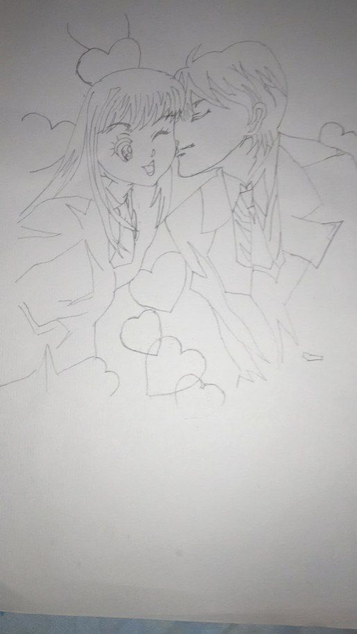 How To Sketch An Anime Kiss Step by Step Drawing Guide by catlucker   DragoArt