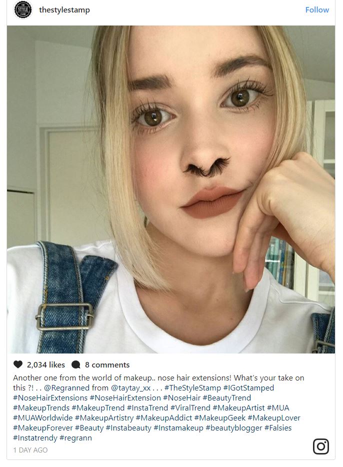 Nose Hair Extensions; The Latest Fashion Trend? — Steemit