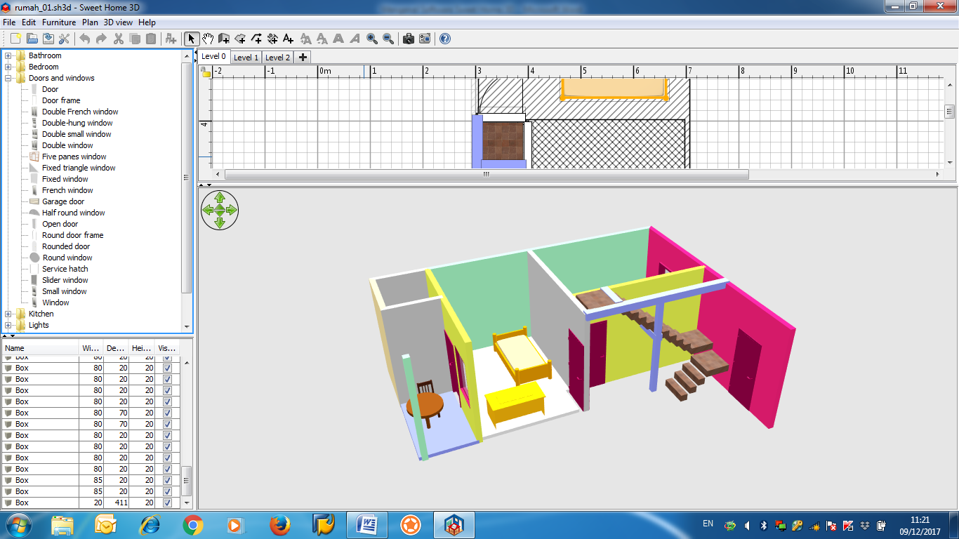 Praktis Membuat Ilustrasi Interior Dengan Software Sweet Home 3D