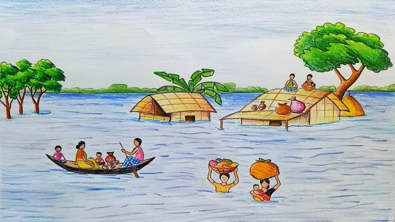 Flood, illustration, png | PNGWing