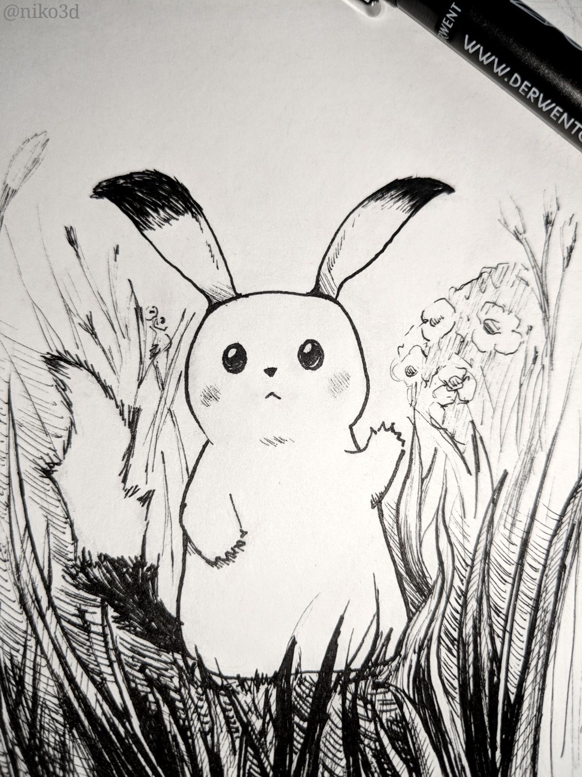Pikachu Coloring Drawing: Download Free Printable