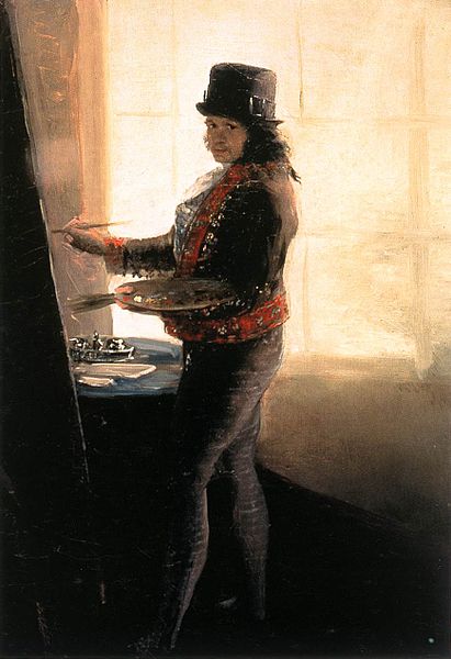 Francisco de Goya (1746-1828), Self-portrait in the workshop, 1790-1795.jpg