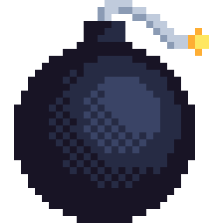 Бомба pixel art. 2d спрайт бомбы. Пиксельная бомба. Пиксельная бомбочка. Бомба пиксель арт.