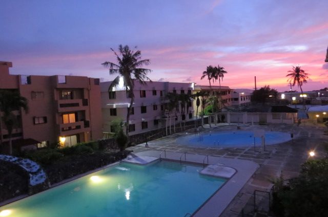 Guam Sunset over pool.JPG