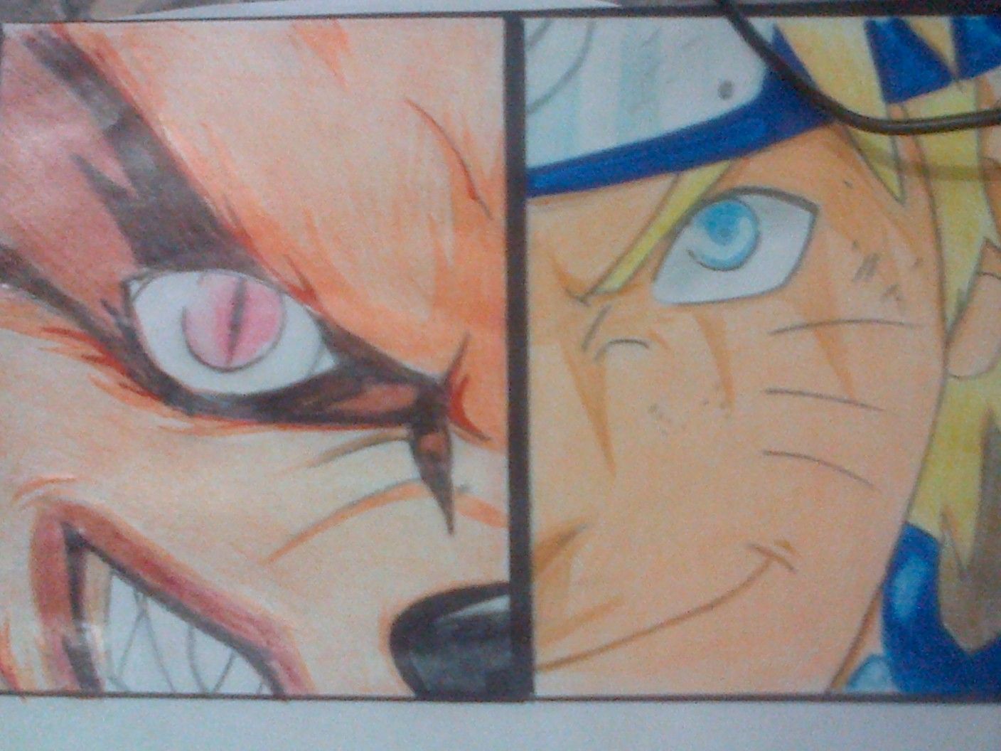 9尾とナルトを描く Drawing 9 Tails And Naruto Steemit