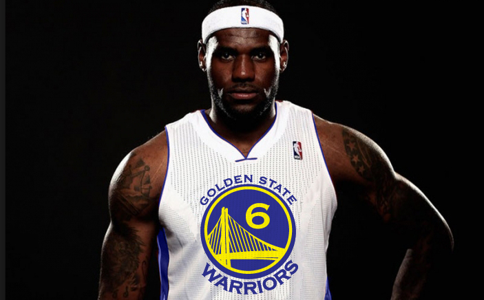 lebron joins warriors