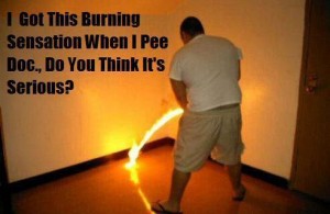 Peeing sensation during ejaculations