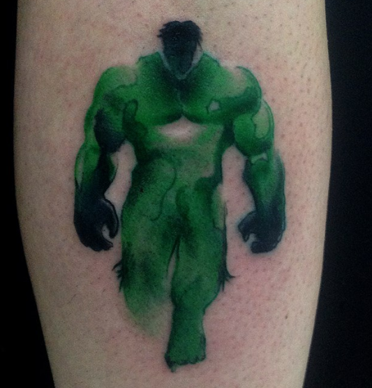 Fantasie Ironman Hulk Sleeve Spiderman Tattoo von Alex de Pase