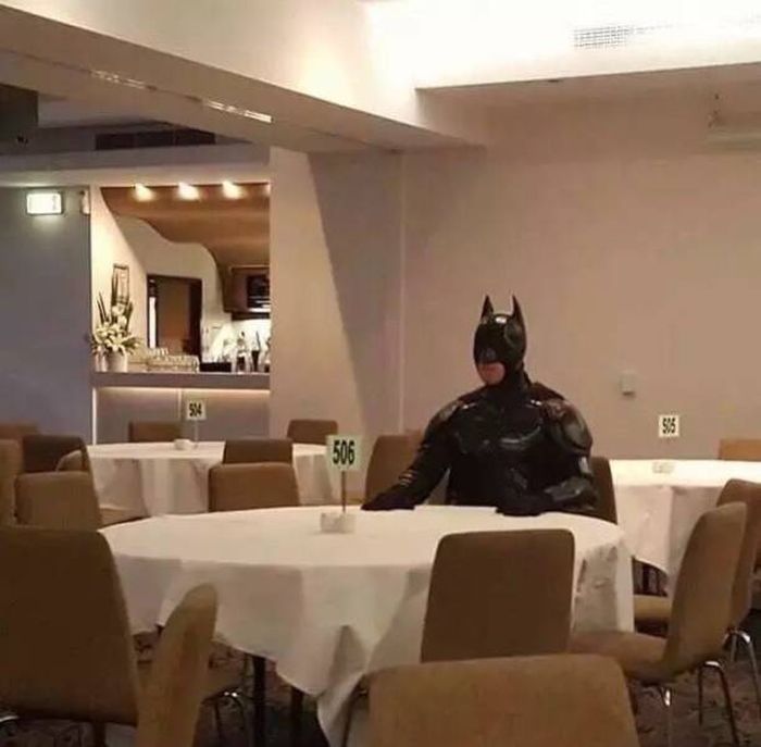 Batman in Restaurant — Steemit