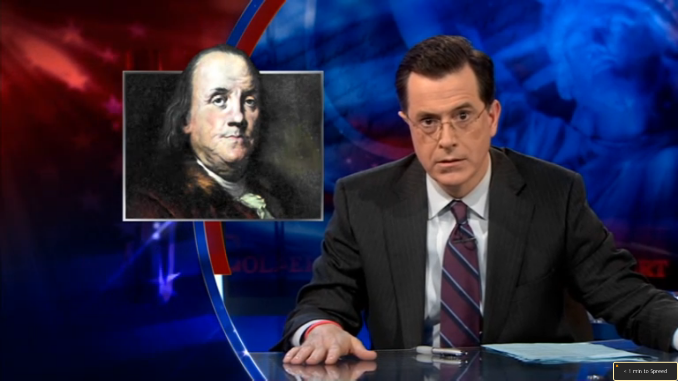 Colbert blames Franklin