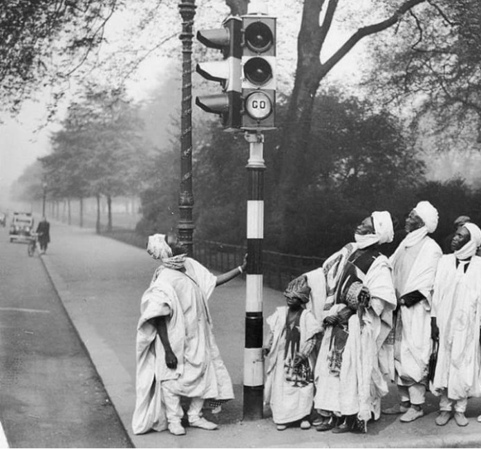 Emir-of-Katsina-Entourage-Admiring-Hyde-Park-Traffic-Lights-in-London-1933.jpg
