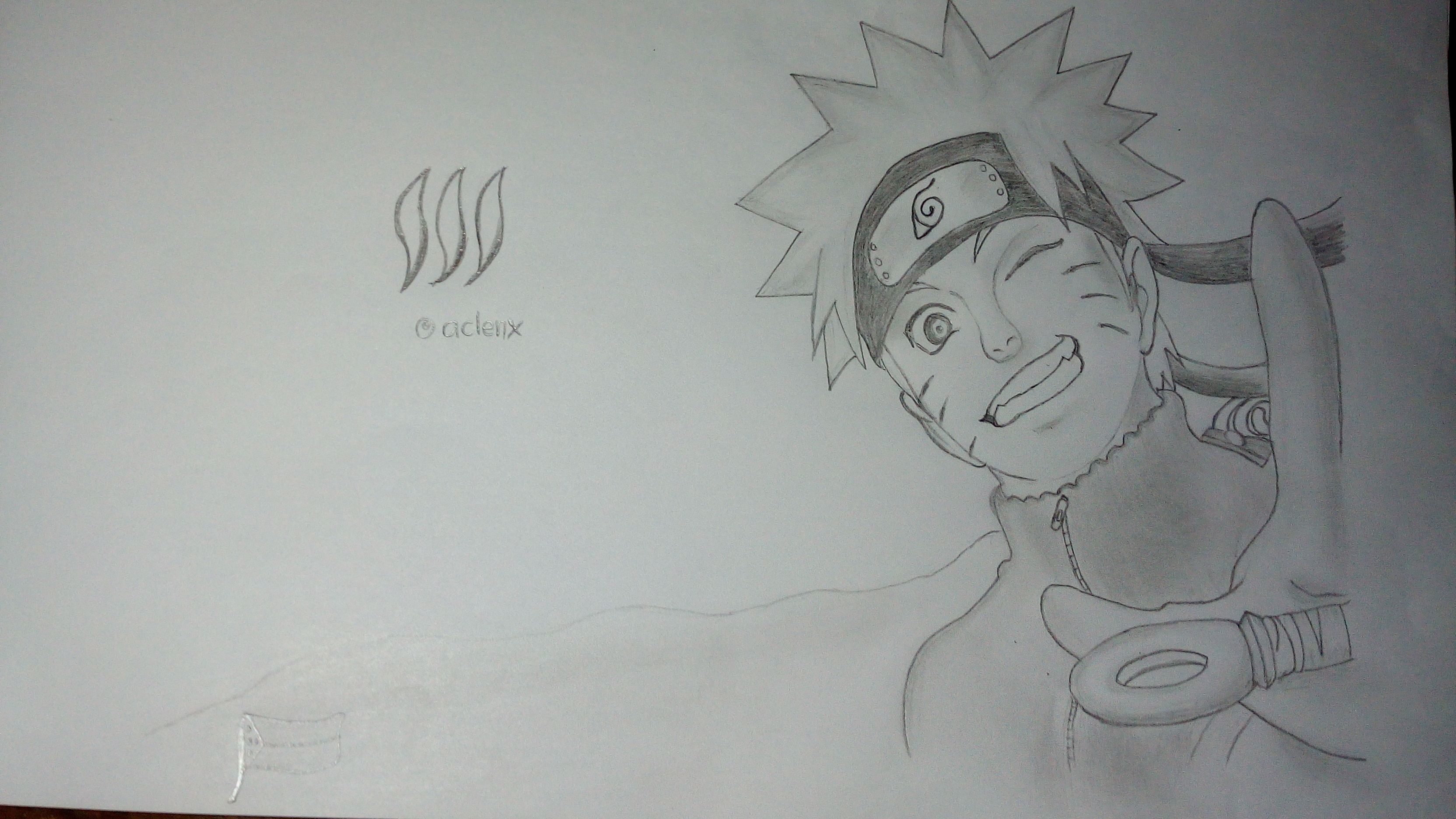 My Last Hour Anime Drawing Challenge Entry - Pencil Sketch: Naruto — Steemit