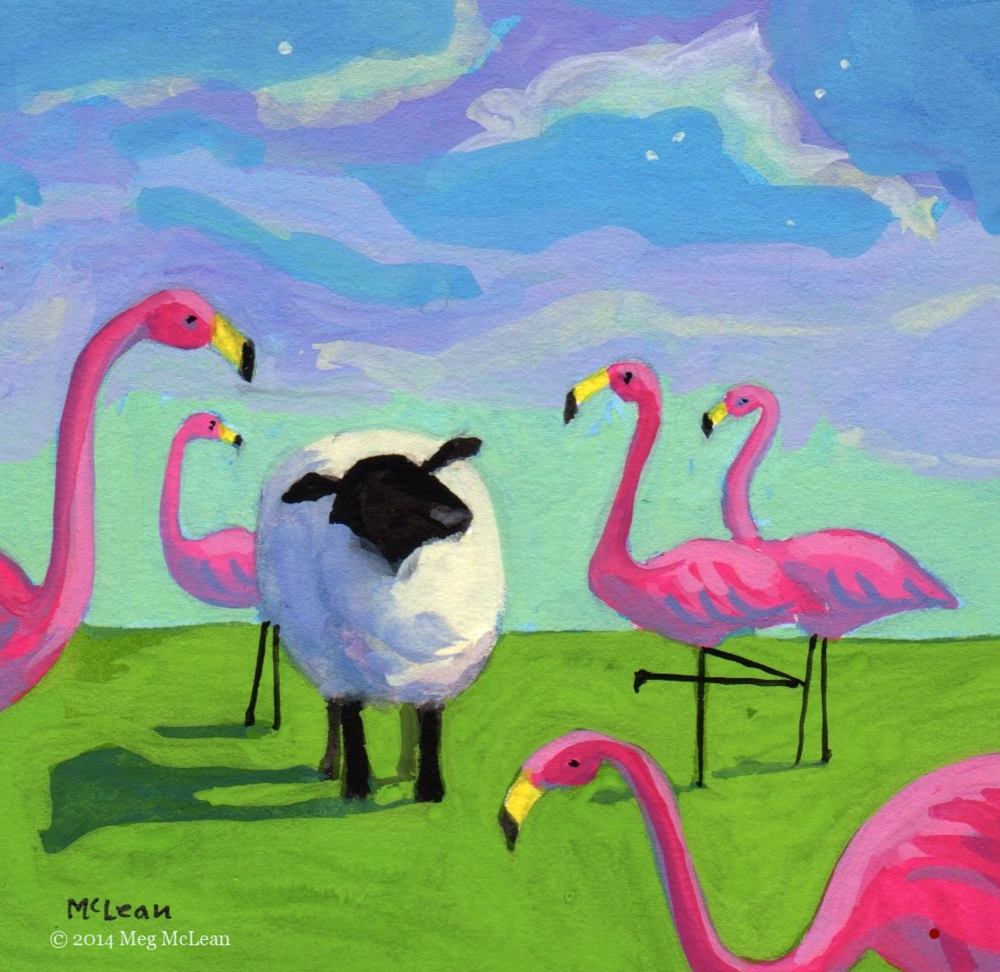 Meg+McLean+overwhelming+flamingos+sheep.png