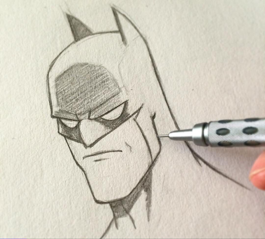 Batman and his enemies evil Joker / My Sketchbook (ORIGINAL ART) — Steemit