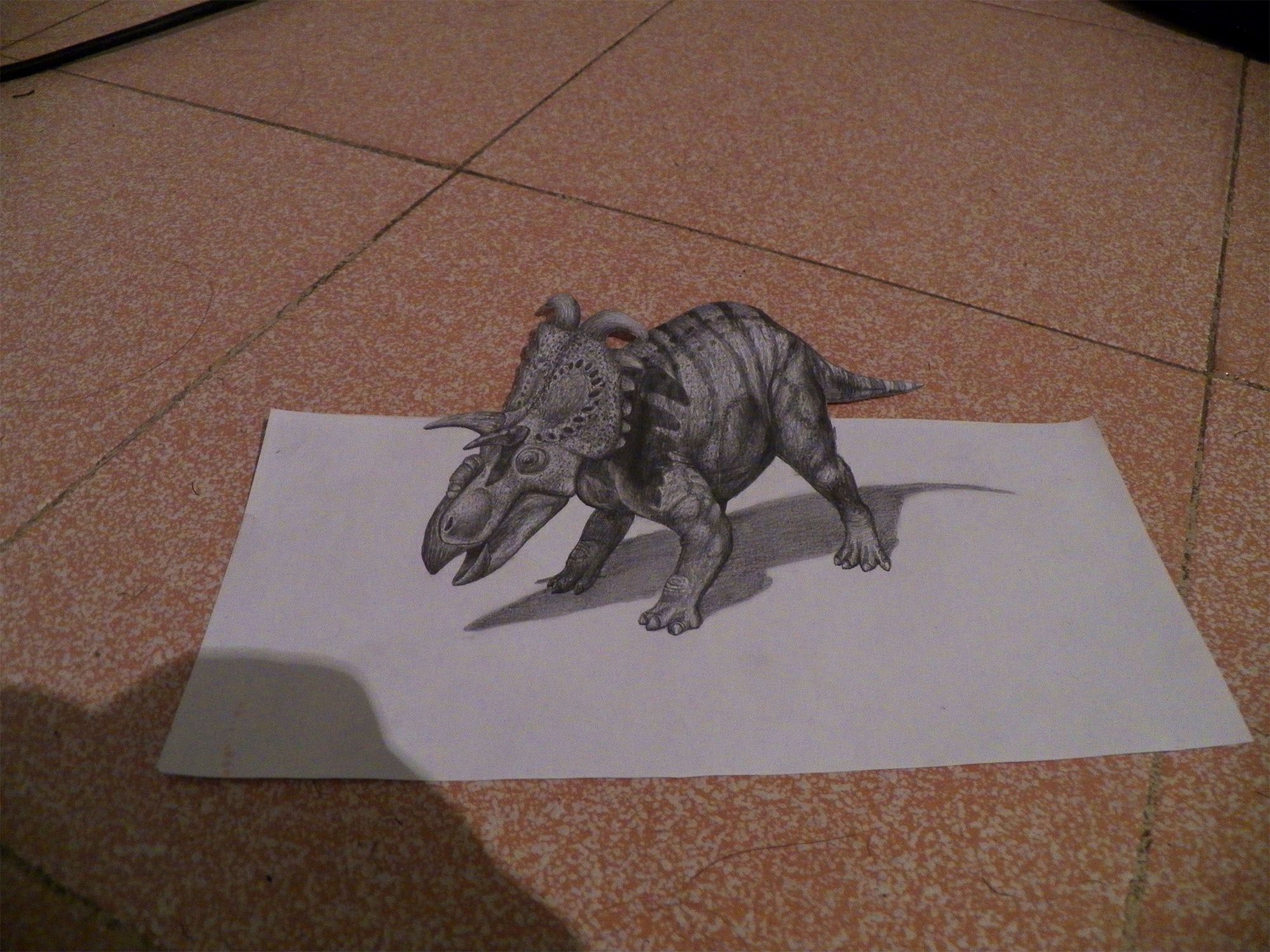 Me compre un dinosaurio! // increíble dibujo 3D — Steemit