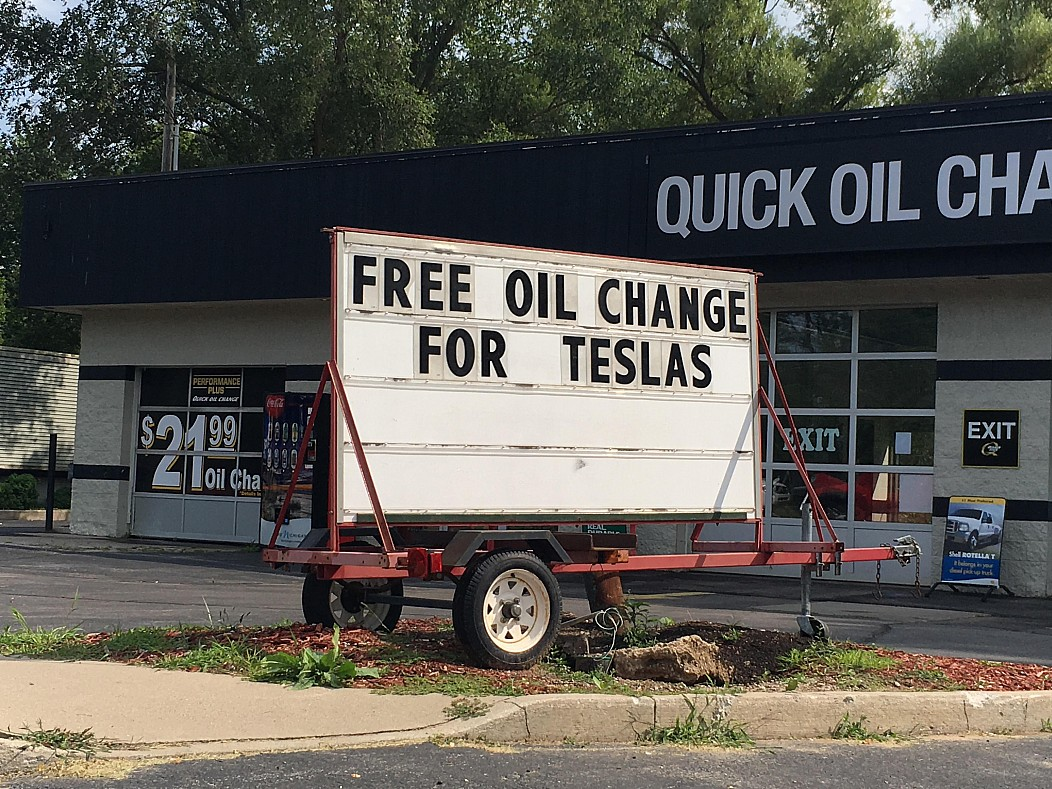 Free Oil change for Tesla — Steemit