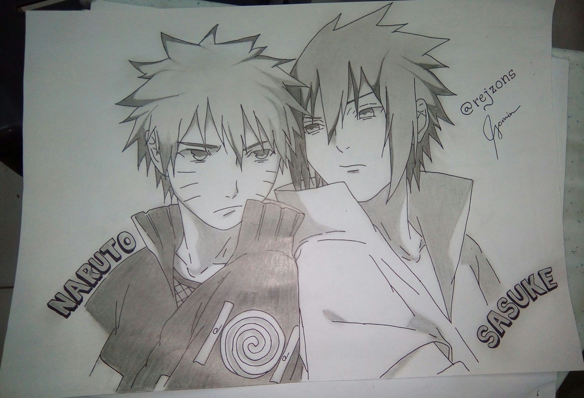 Naruto and Sasuke  Anime Character Drawing Challenge! — Steemit