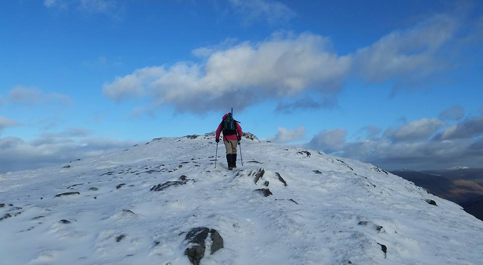 Me heading up towards the summit, by Nicky.jpg
