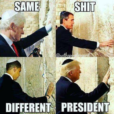 US Presidents praying to a Wall w a yamaka on truth.jpg