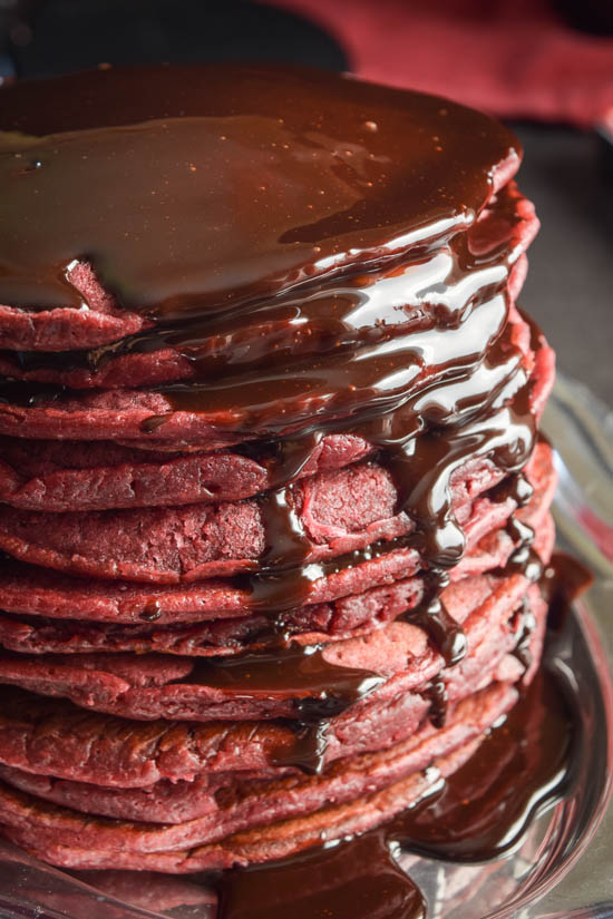 All-Natural Red Velvet Pancakes with Dark Chocolate Mocha Syrup (7).jpg