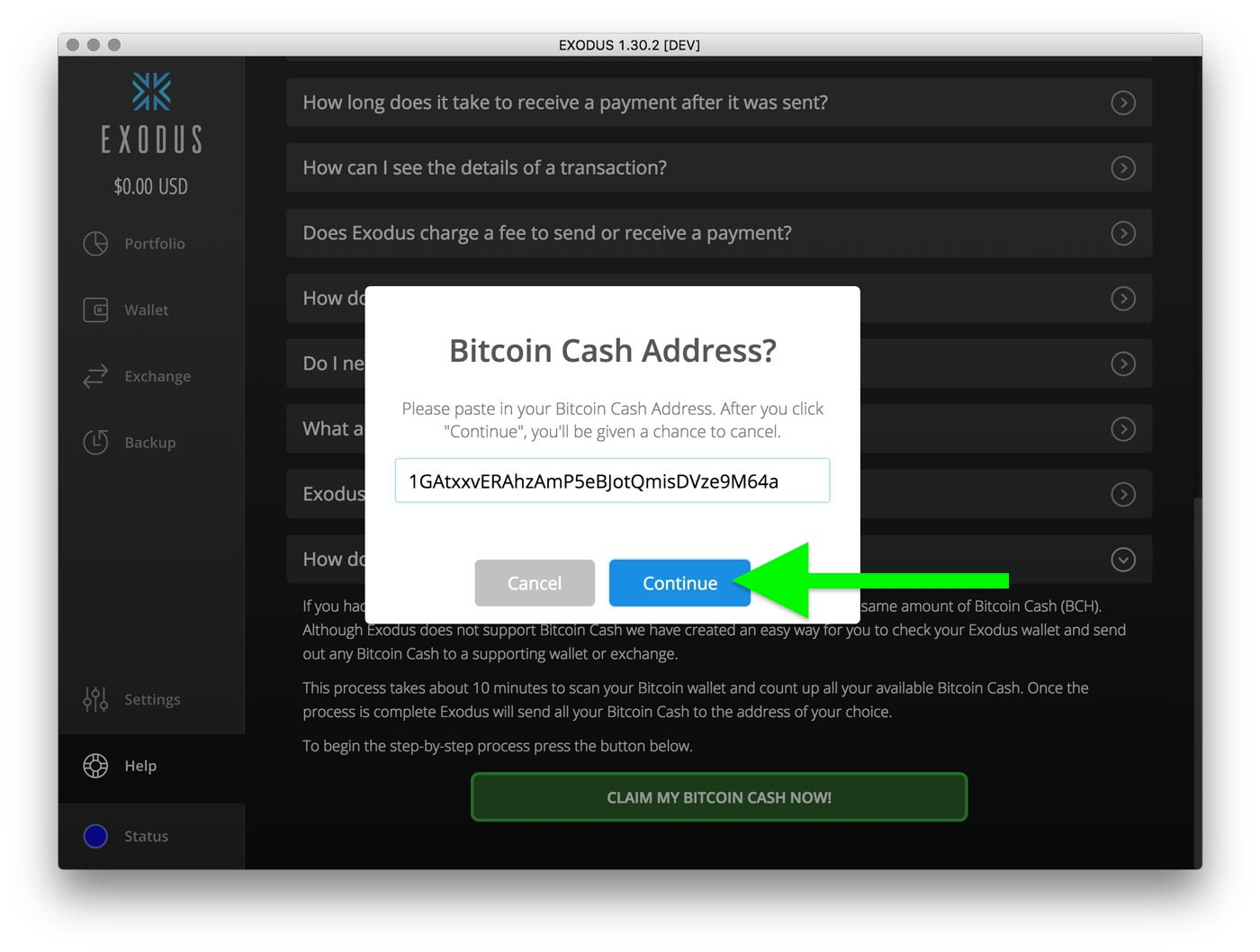 How To Claim Bitcoin Cash In Exodus Wallet Steemit - 