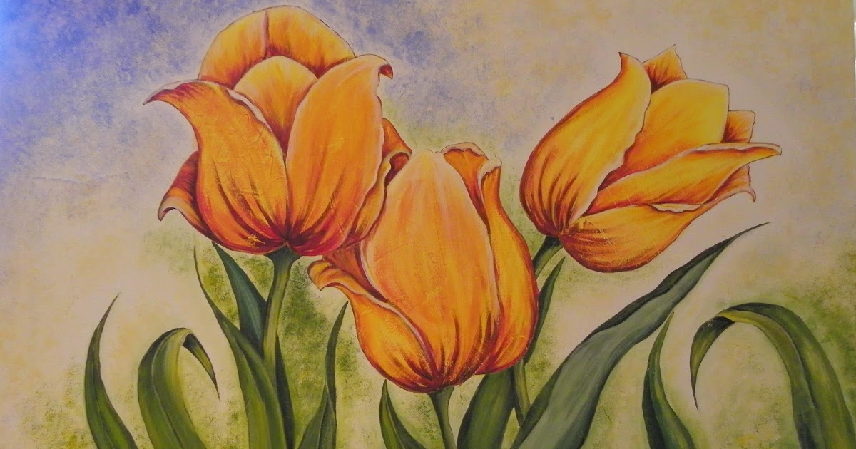 Tulipanes Amarillo - Pintura Oleo.jpg